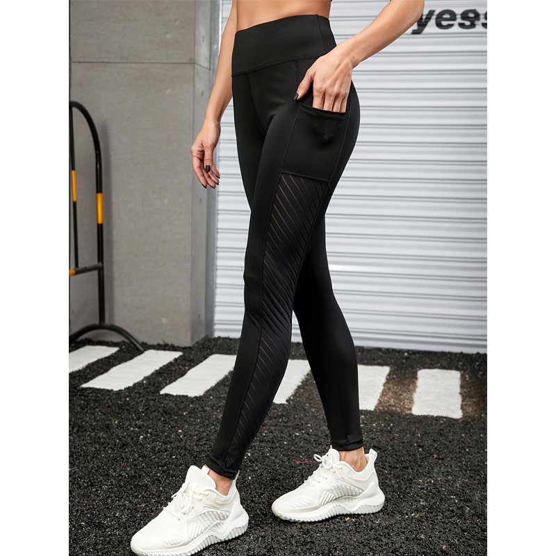 Black Soft Fitness Leggings - Image 2