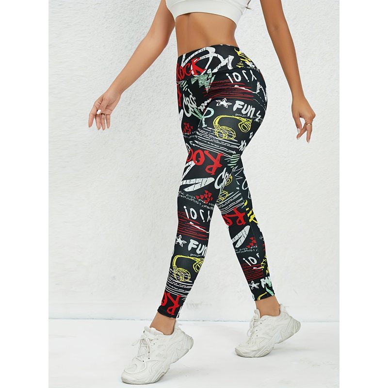 Overall Printed Fitness Leggings - Image 5