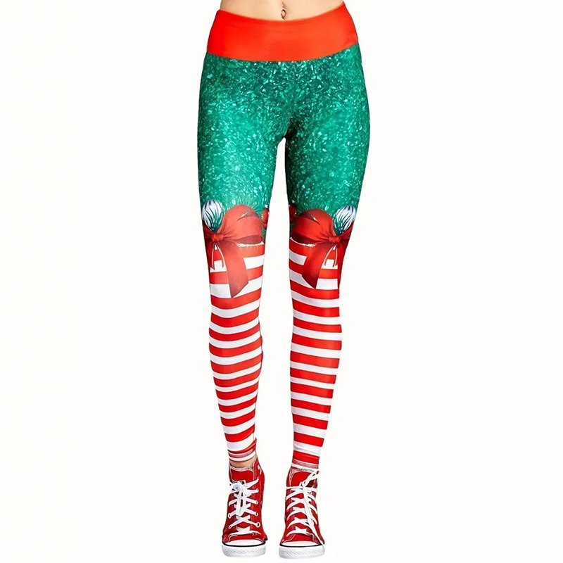 All-over Christmas Printing Fitness Leggings