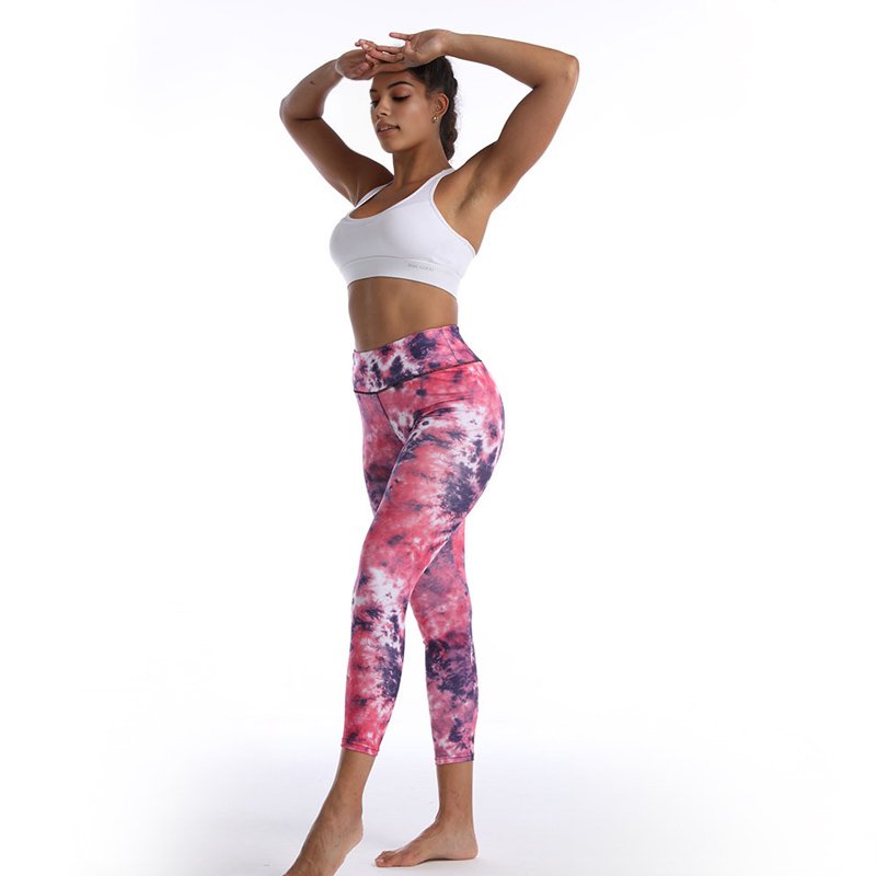 All-over Printed Plain Leggings - Image 2