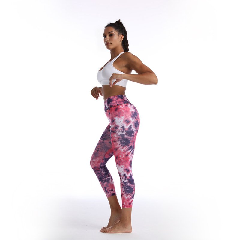 All-over Printed Plain Leggings - Image 3