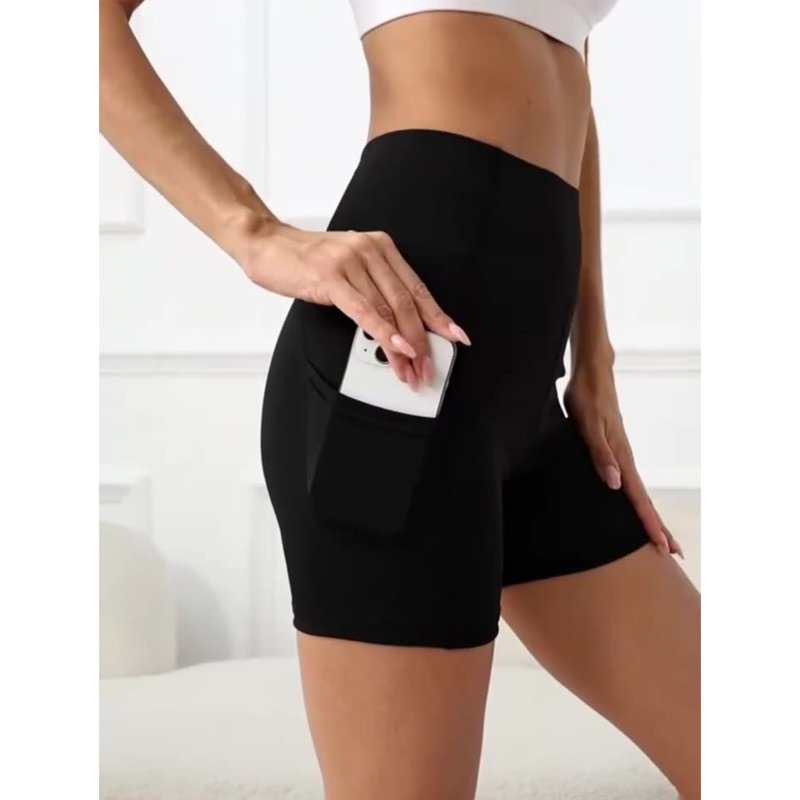 Fitness Hot Shorts With Mesh Pockets