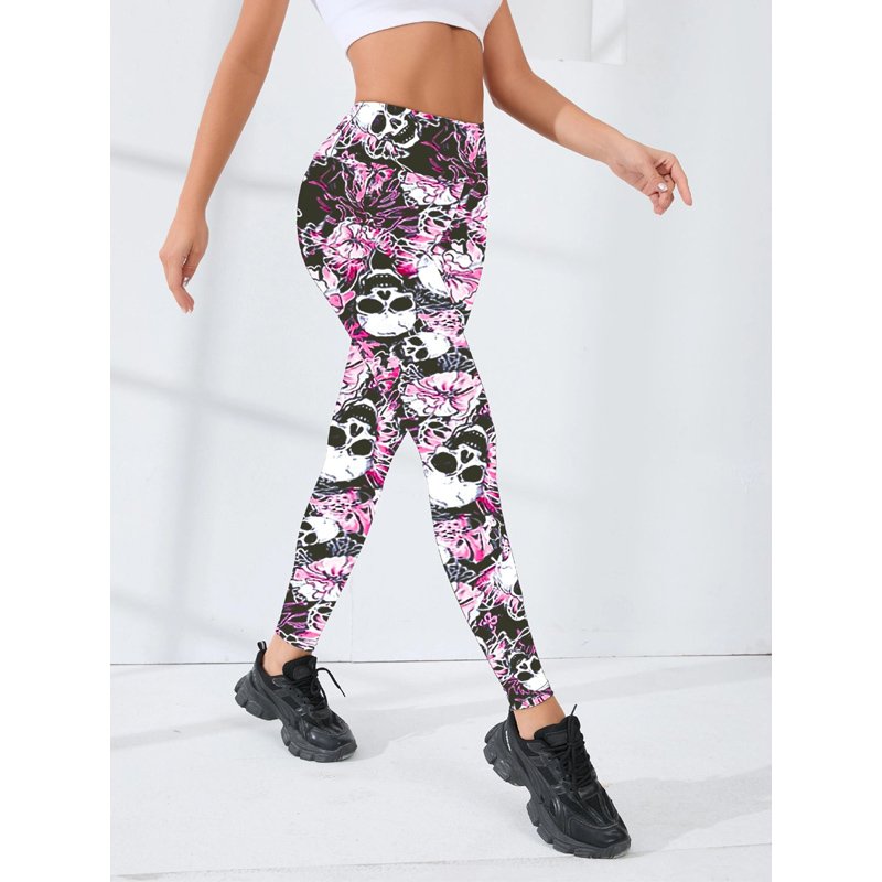 All-over Printed Full Length Workout Leggings - Image 2